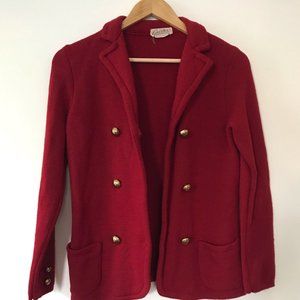 Vintage Red Woolen Jacket
